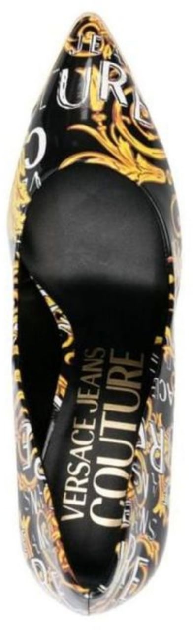 Versace Jeans Couture High Heel Shoes Black Zwart