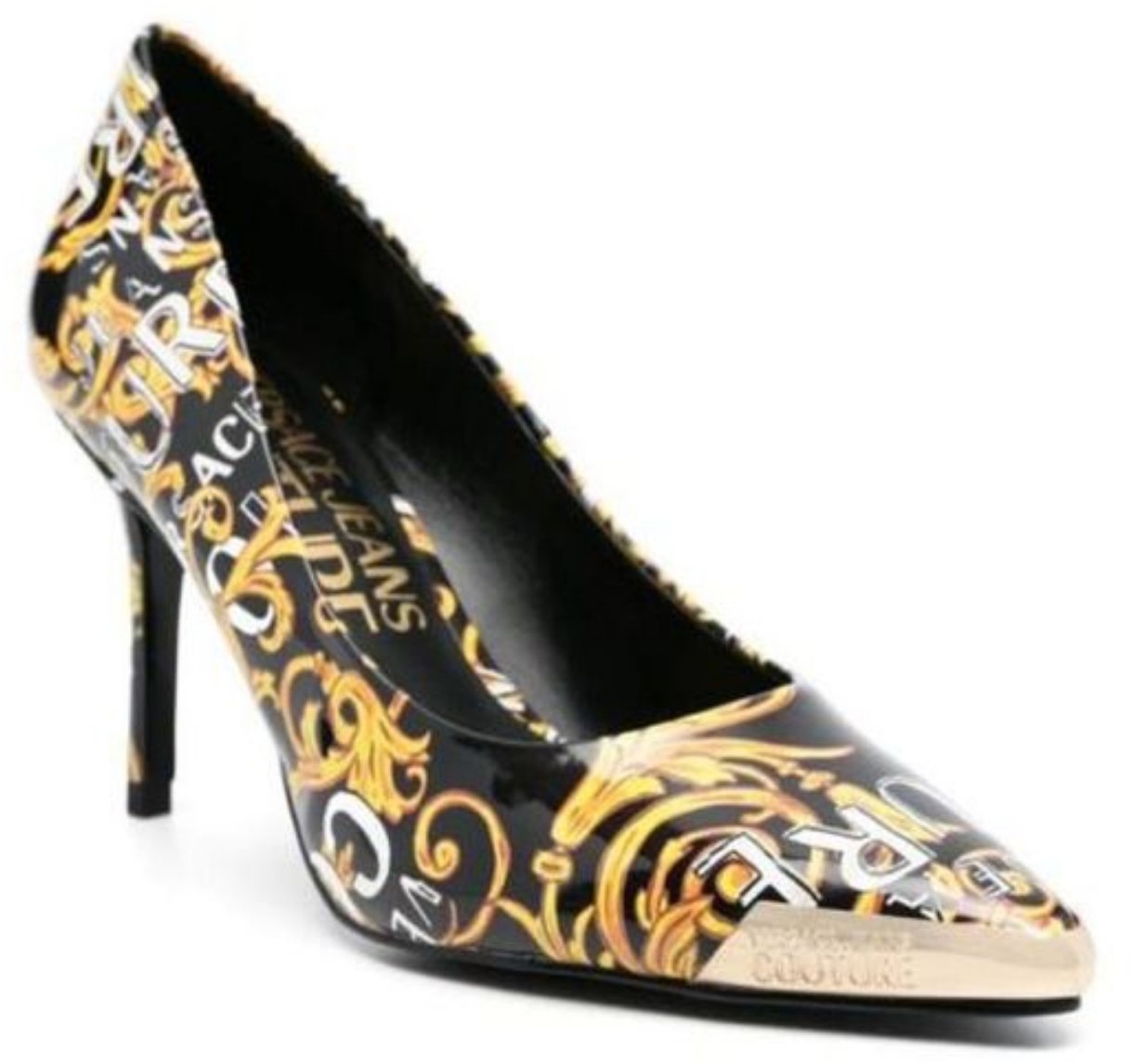 Versace Jeans Couture High Heel Shoes Black Zwart