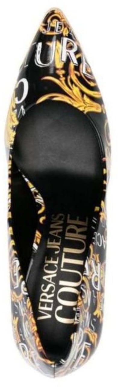 Versace Jeans Couture High Heel Shoes Black Zwart