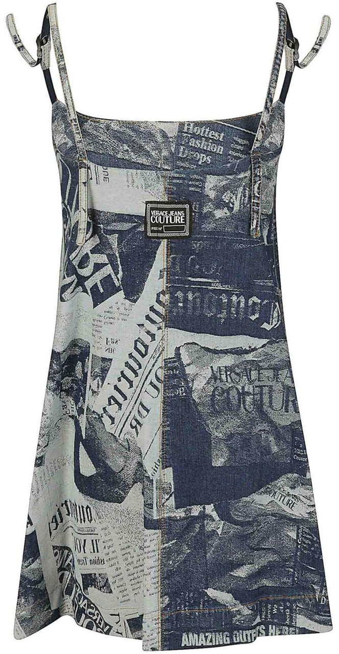 Versace Jeans Couture Dresses Blue Blauw