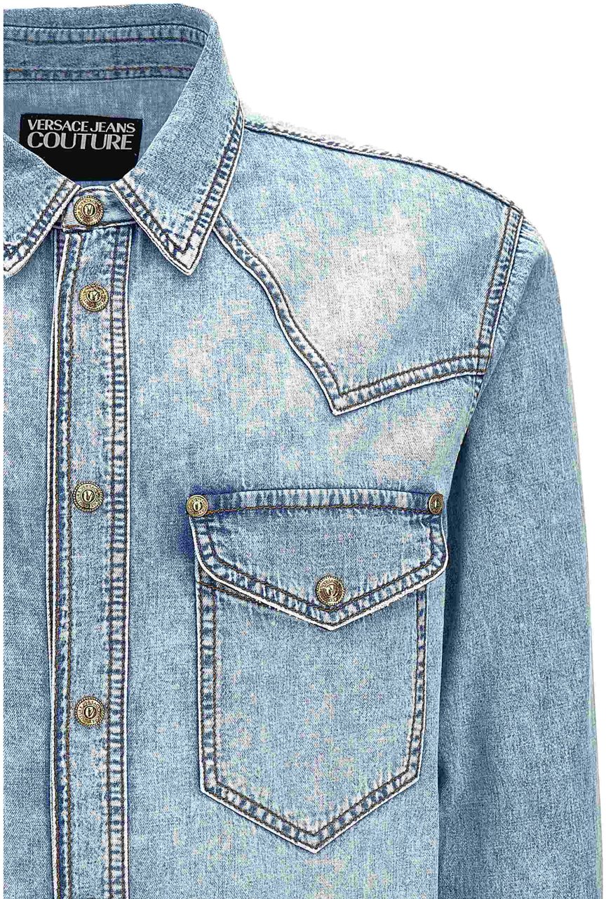 Versace Jeans Couture Shirts Blue Blauw