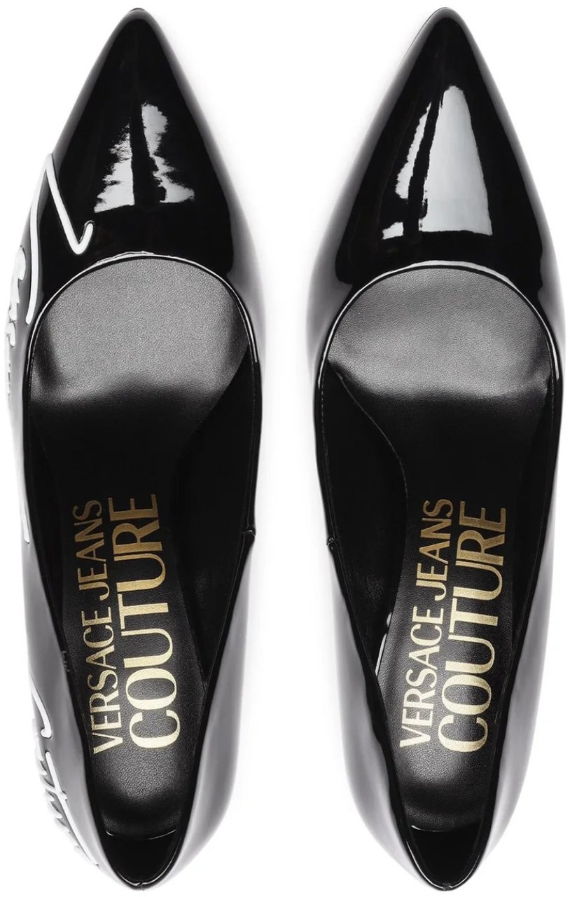 Versace Jeans Couture High Heel Shoes Black Zwart