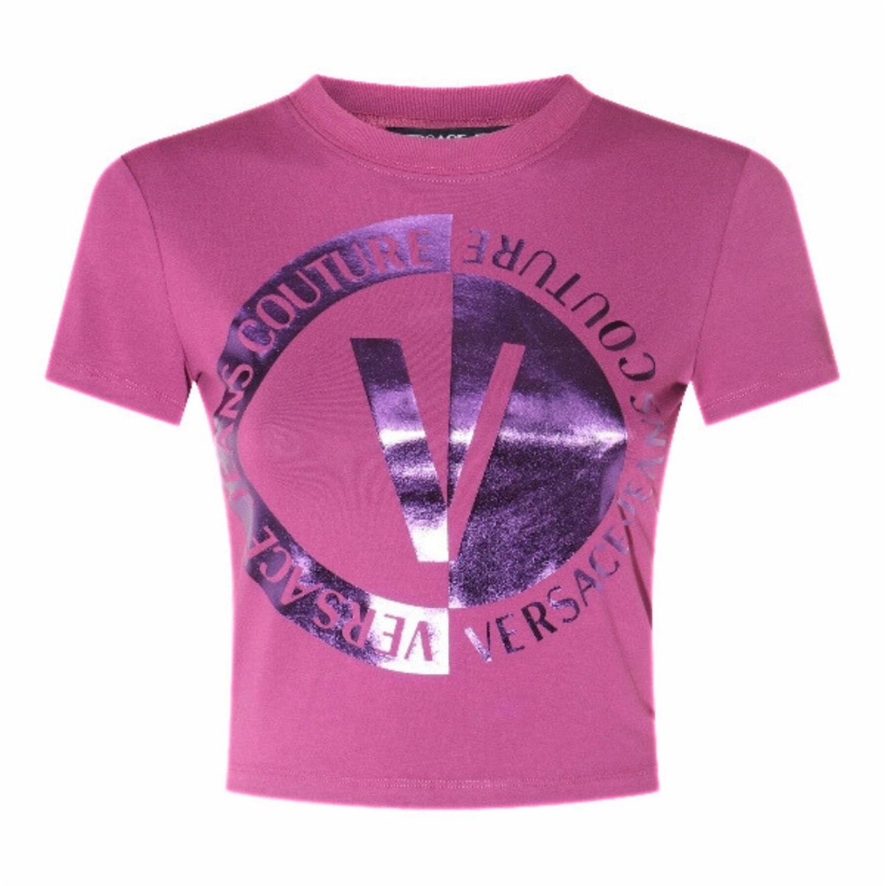 Versace Jeans Couture T-Shirts And Polos Purple Paars