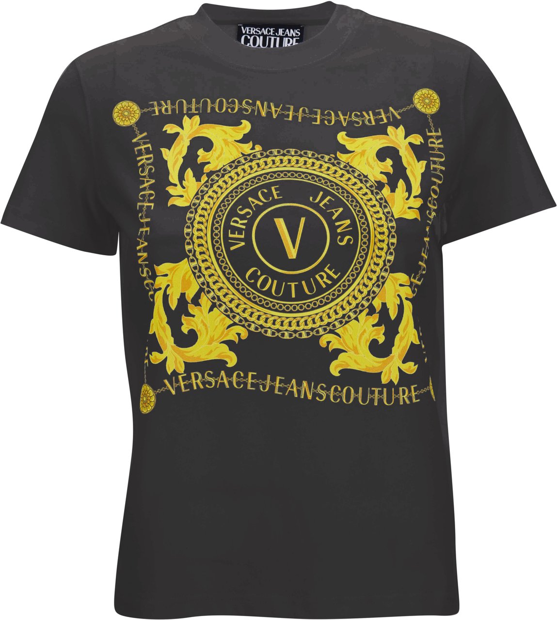 Versace Jeans Couture T-Shirts And Polos Black Zwart