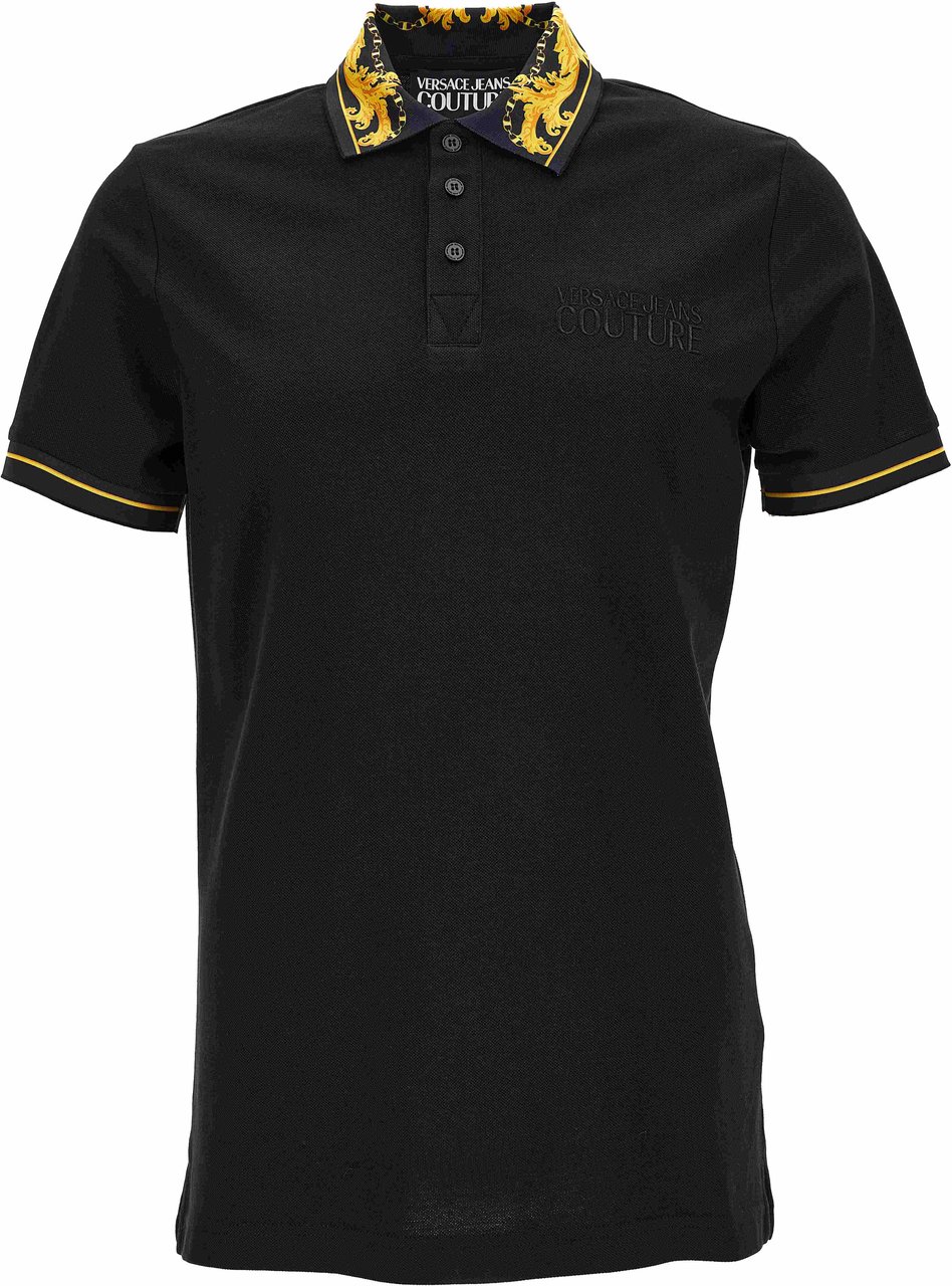 Versace Jeans Couture Chain Couture Polo Zwart
