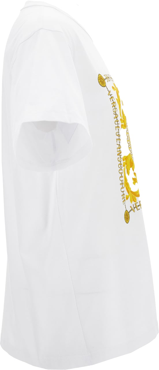 Versace Jeans Couture V-Emblem Chain T-Shirt Wit