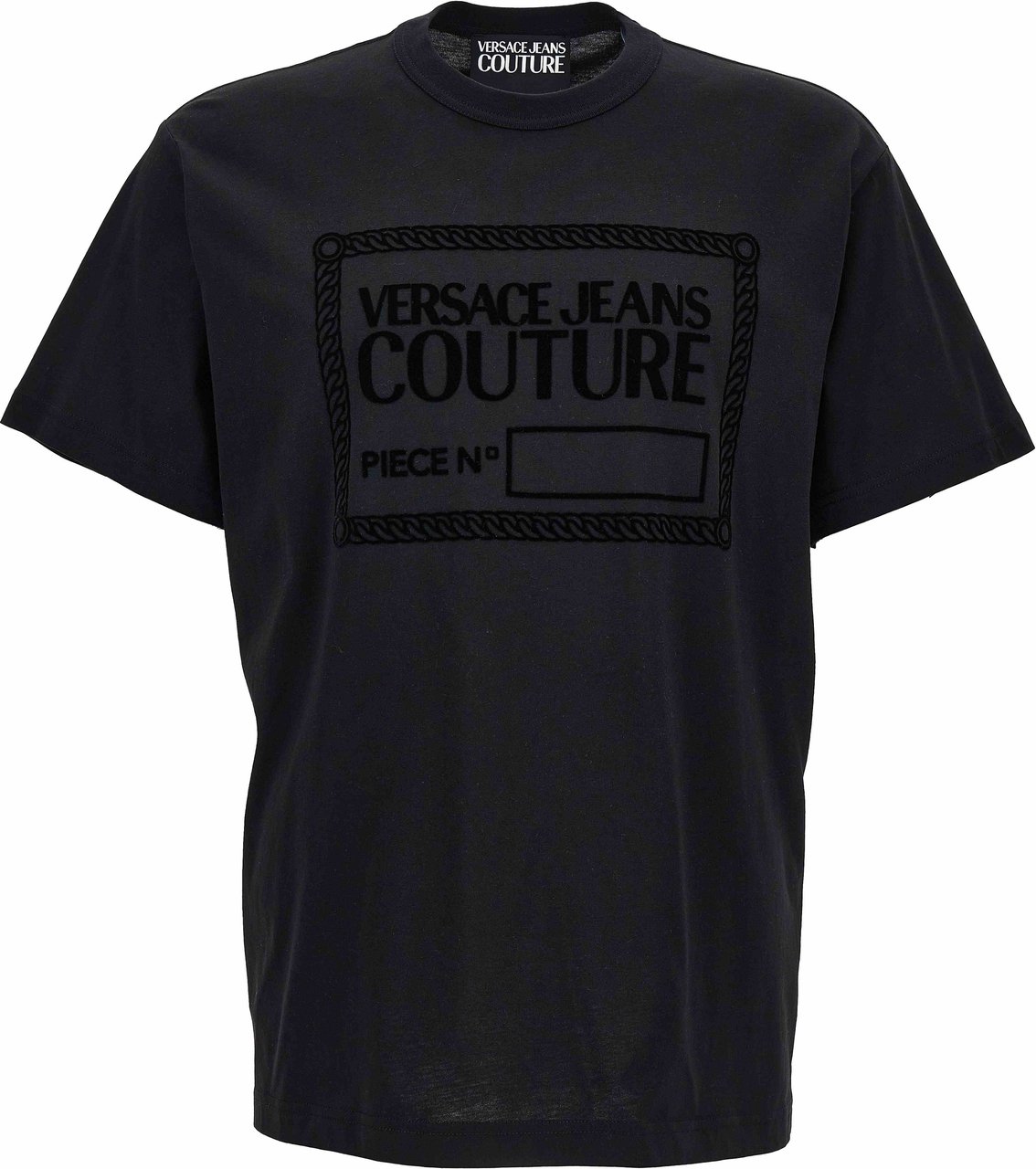 Versace Jeans Couture Piece T-Shirt Zwart Zwart