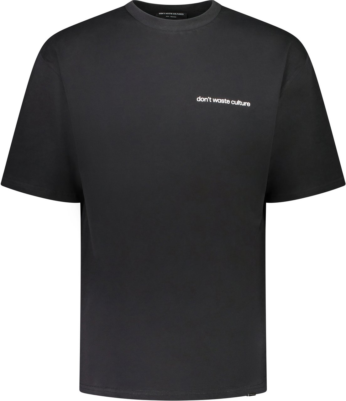 Don't Waste Culture T-shirt Zwart Zwart