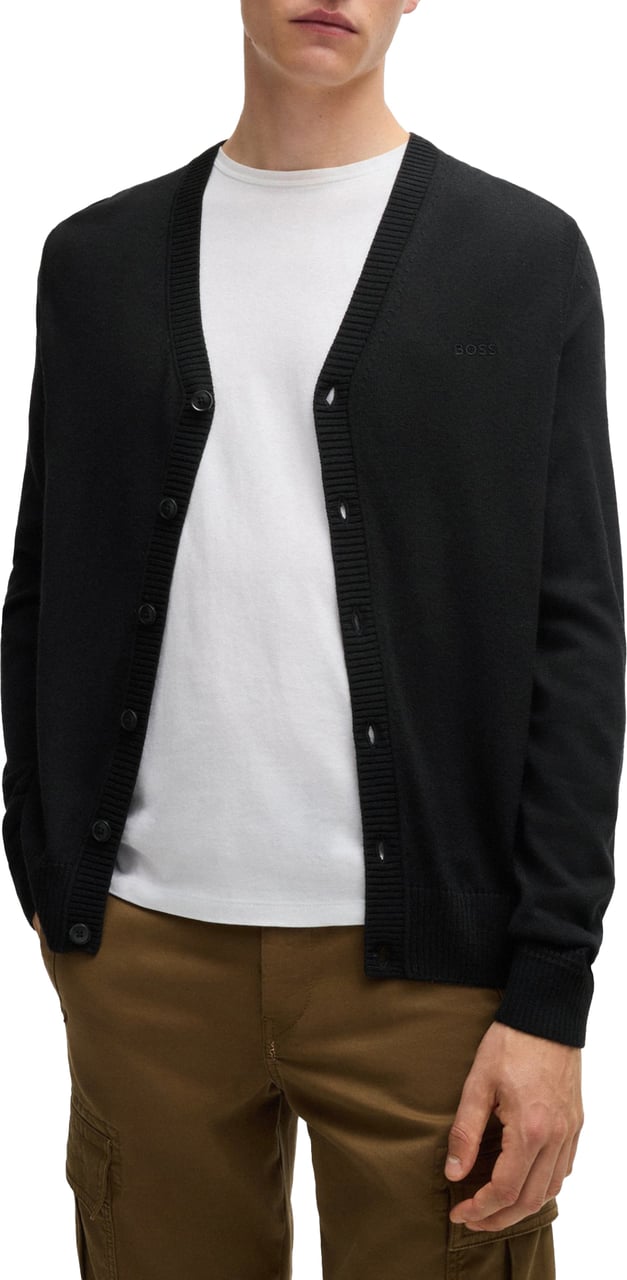 Boss Vest met knoopjes Zwart