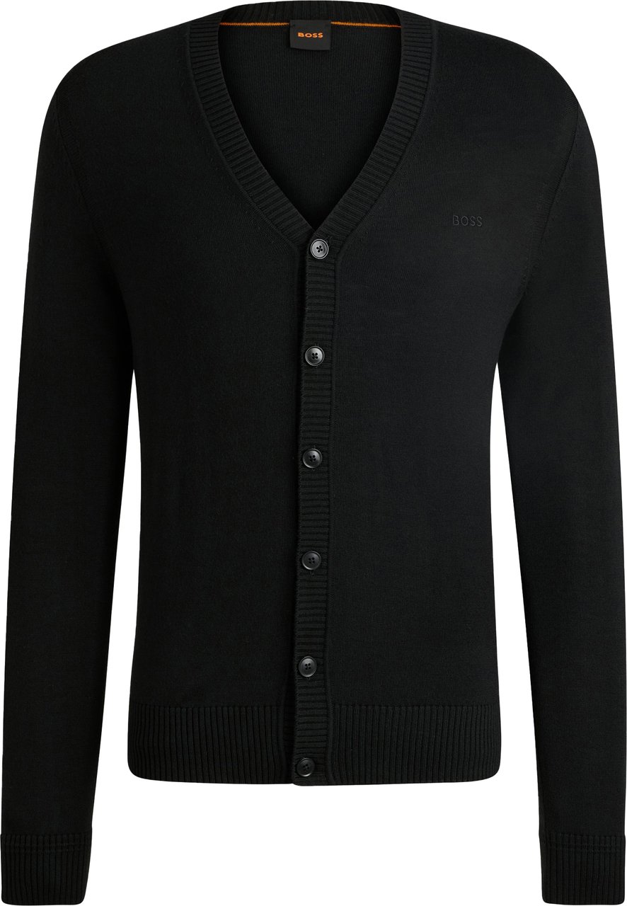 Boss Vest met knoopjes Zwart