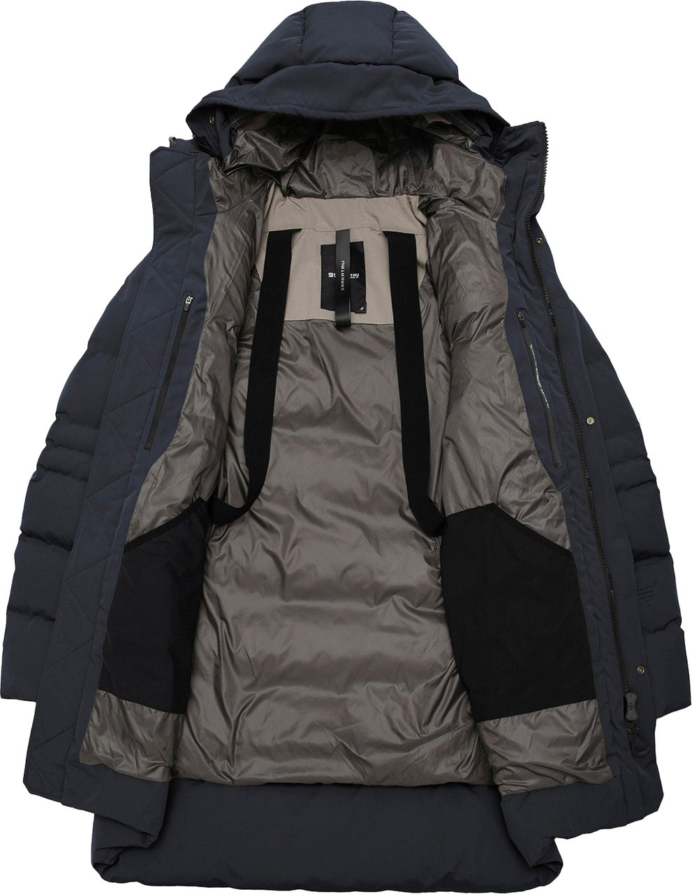 Krakatau Black parka Zwart