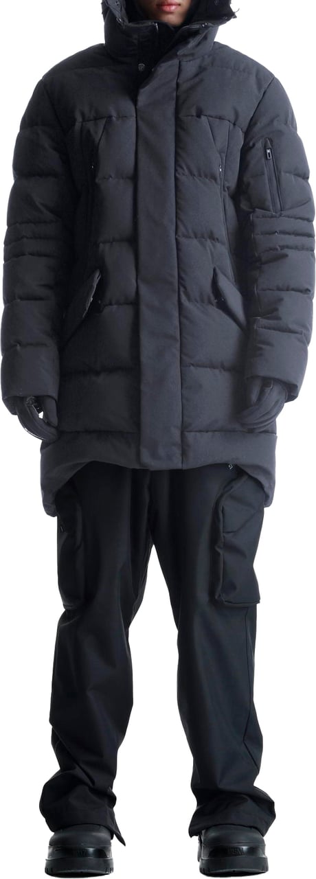 Krakatau Black parka Zwart