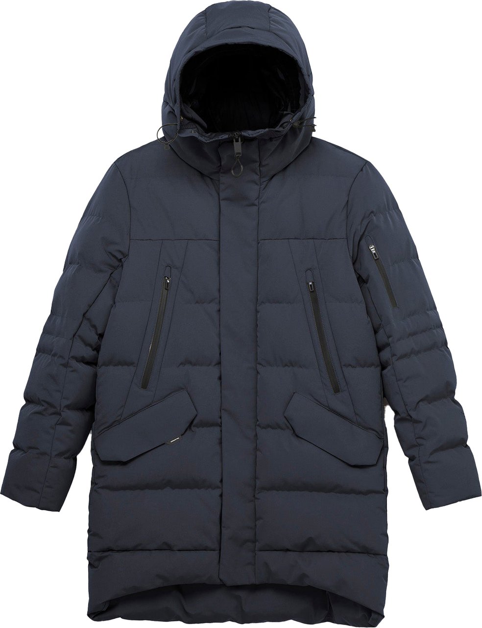 Krakatau Black parka Zwart