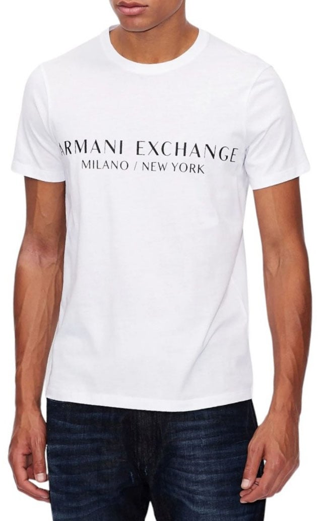 Armani Exchange Heren T-Shirt Wit
