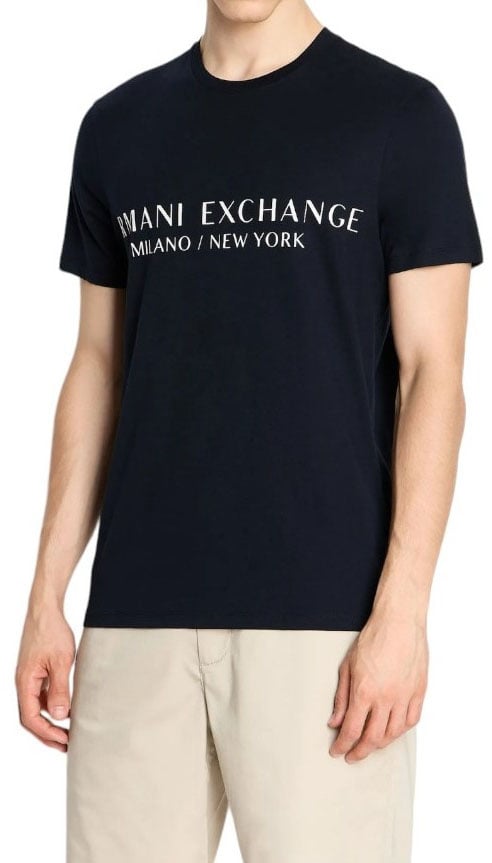 Armani Exchange Heren T-Shirt Blauw