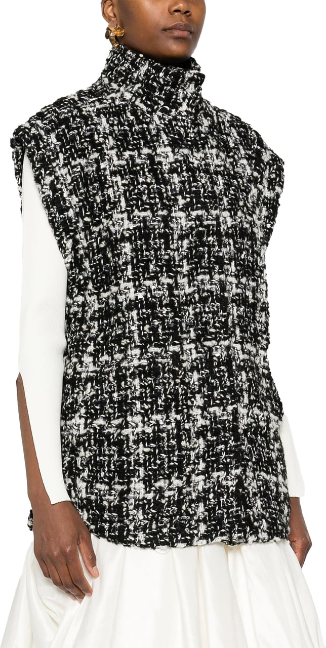 Iro gilet zwart wit Zwart