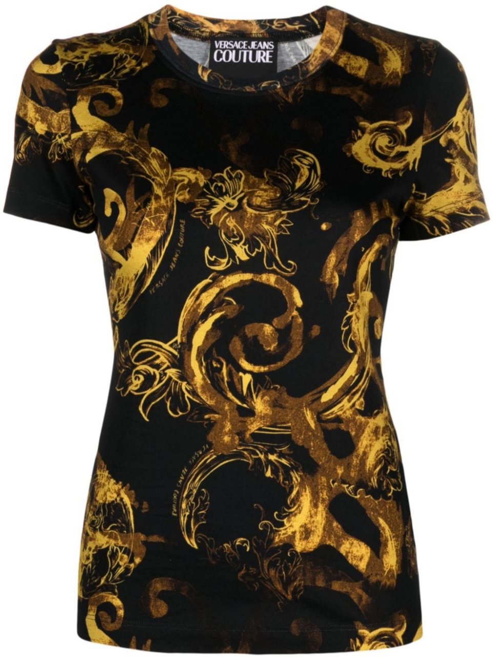 Versace Jeans Couture T-shirts And Polos Black Zwart