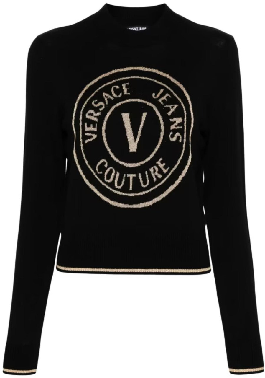 Versace Jeans Couture Logo Knit Zwart