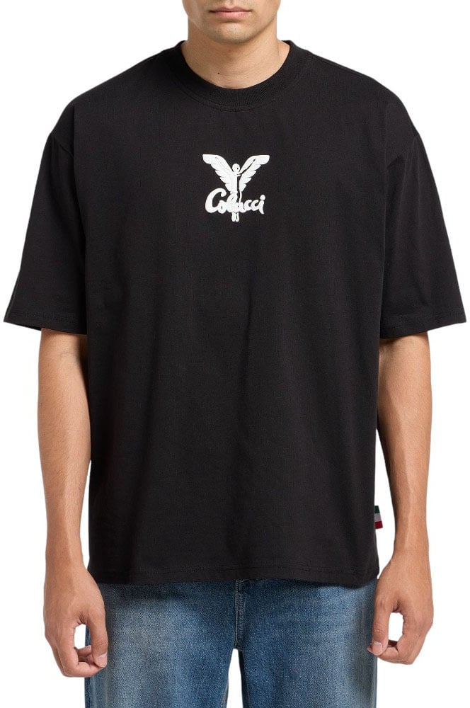 Carlo Colucci Heren T-Shirt Zwart C3371/20 Zwart