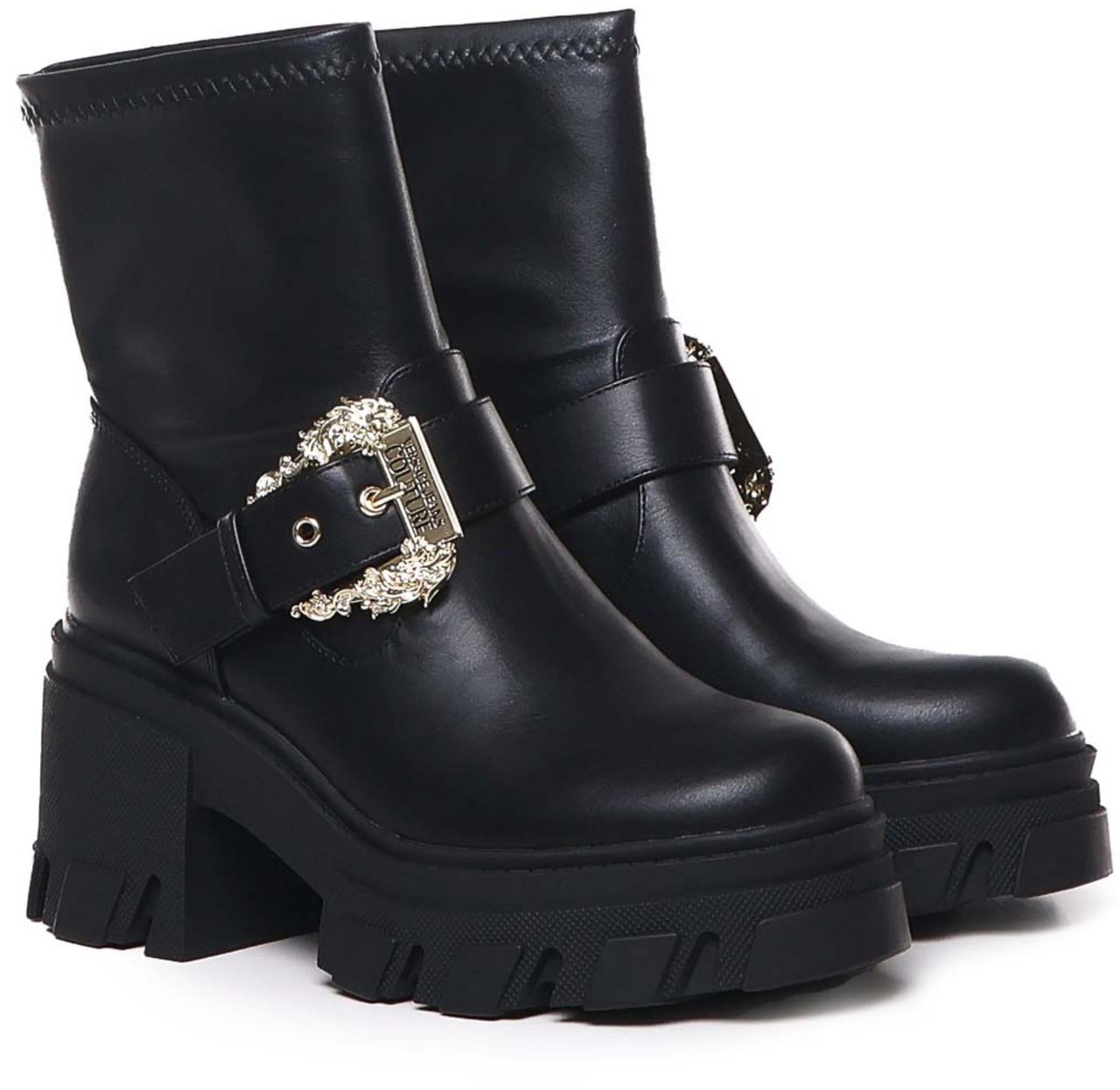 Versace Jeans Couture Enkellaars Black Zwart