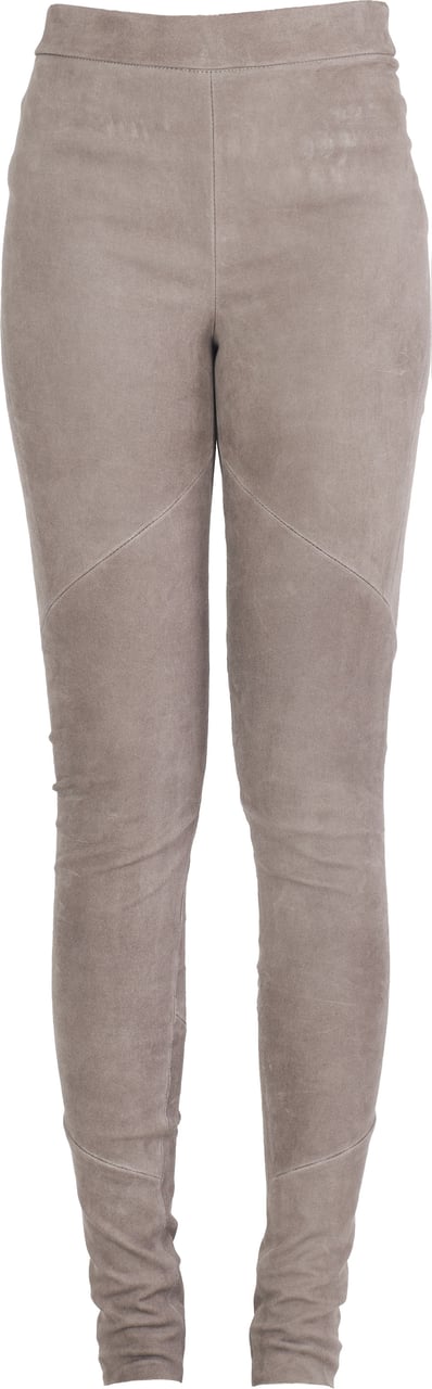 Isabel Benenato Leggings cuir suède taupe Isabel Benenato Femme DL04 88 Taupe