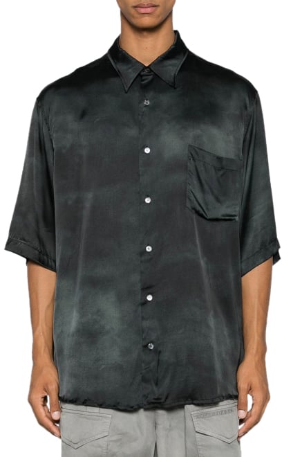 Acne Studios Short Sleeve Shirt Black Zwart