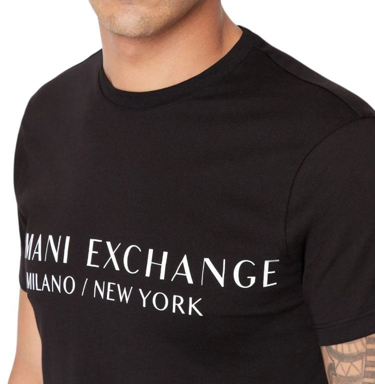 Armani Exchange Heren T-Shirt Zwart