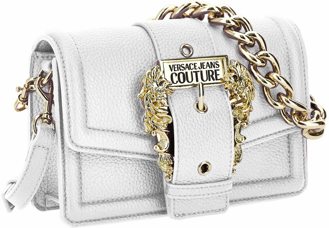 Versace Jeans Couture Couture Buckle Trunk Bag Wit