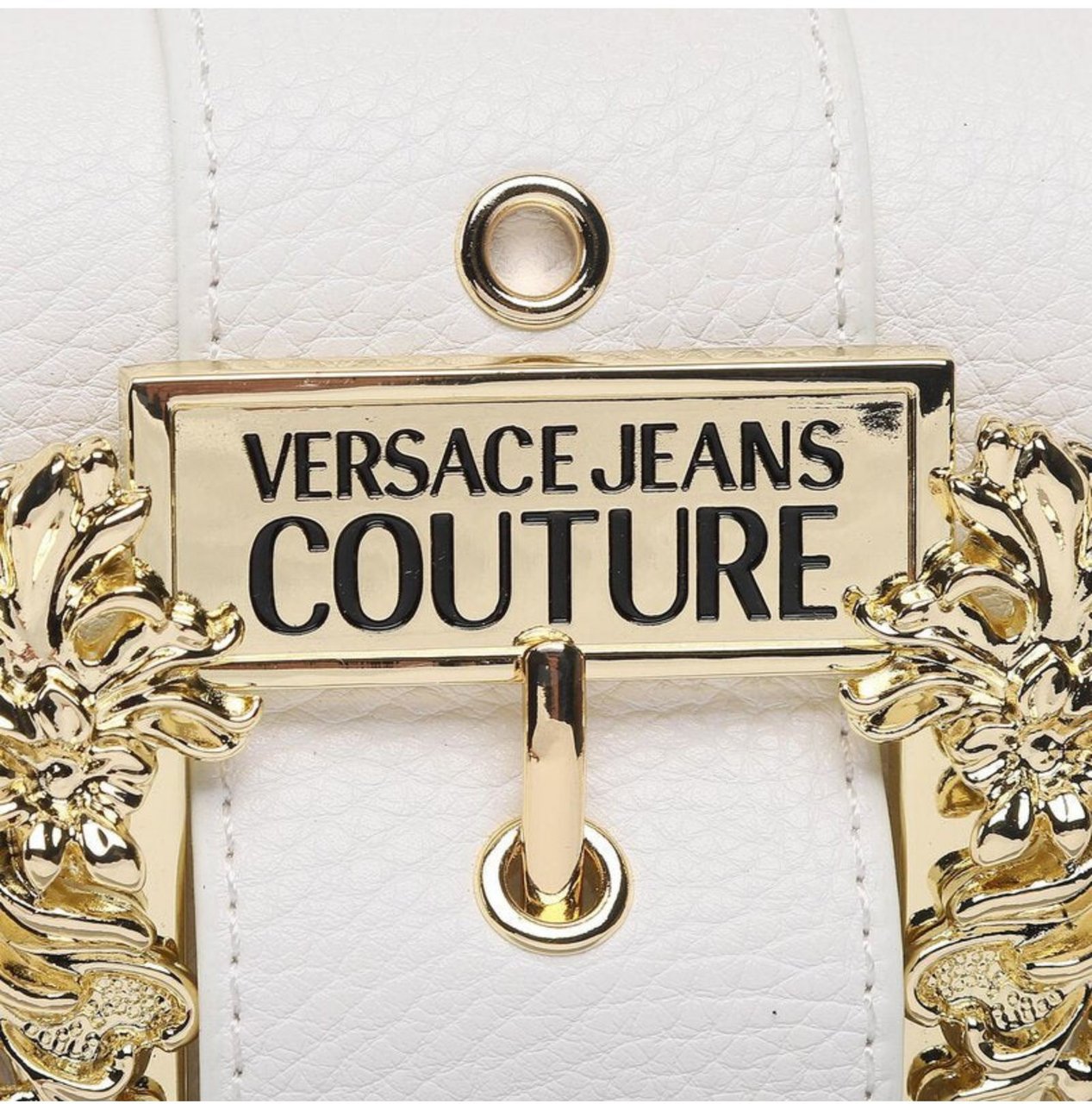 Versace Jeans Couture Couture Buckle Trunk Bag Wit