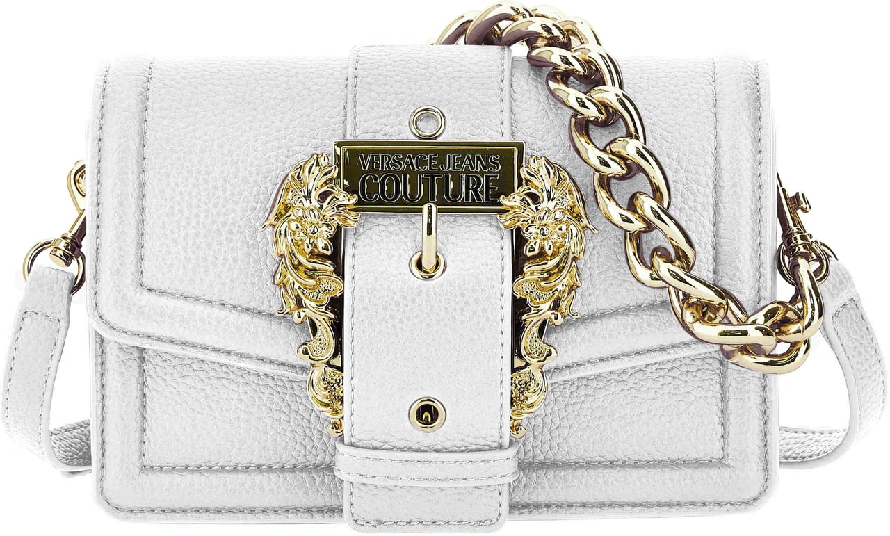 Versace Jeans Couture Couture Buckle Trunk Bag Wit