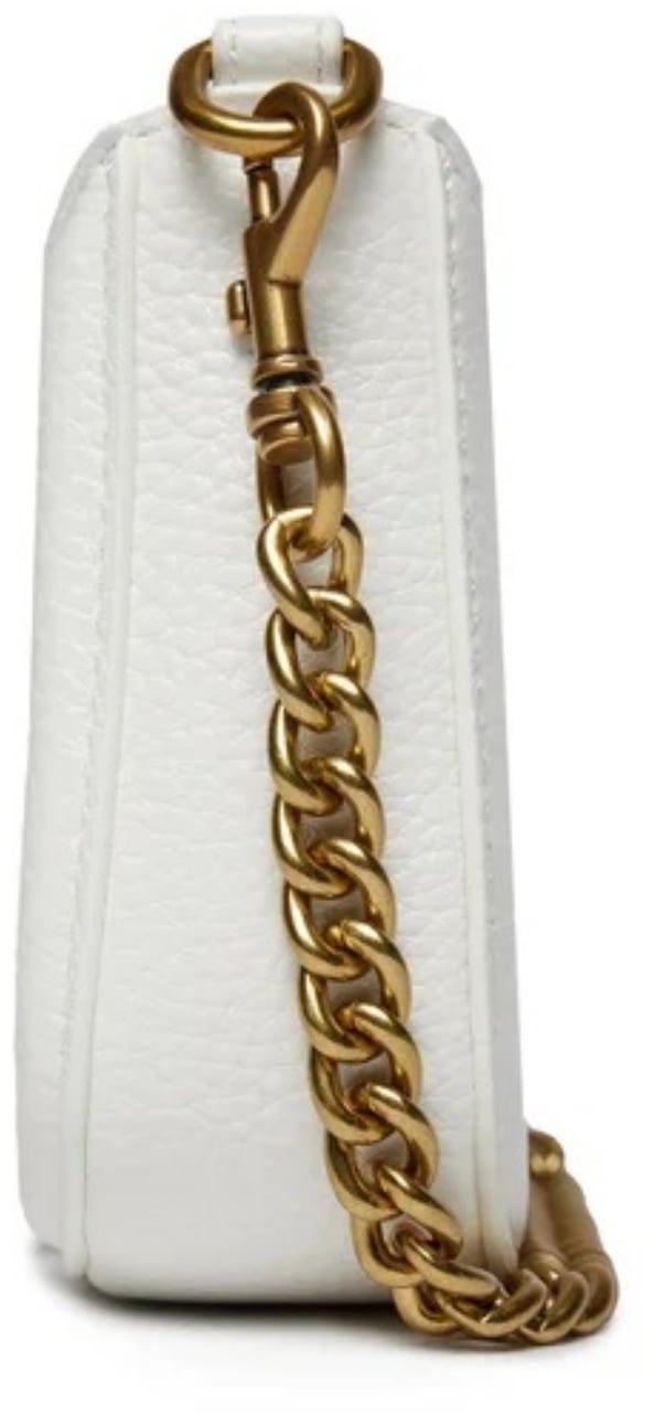 Versace Jeans Couture Baroque Buckle Mini Bag Wit