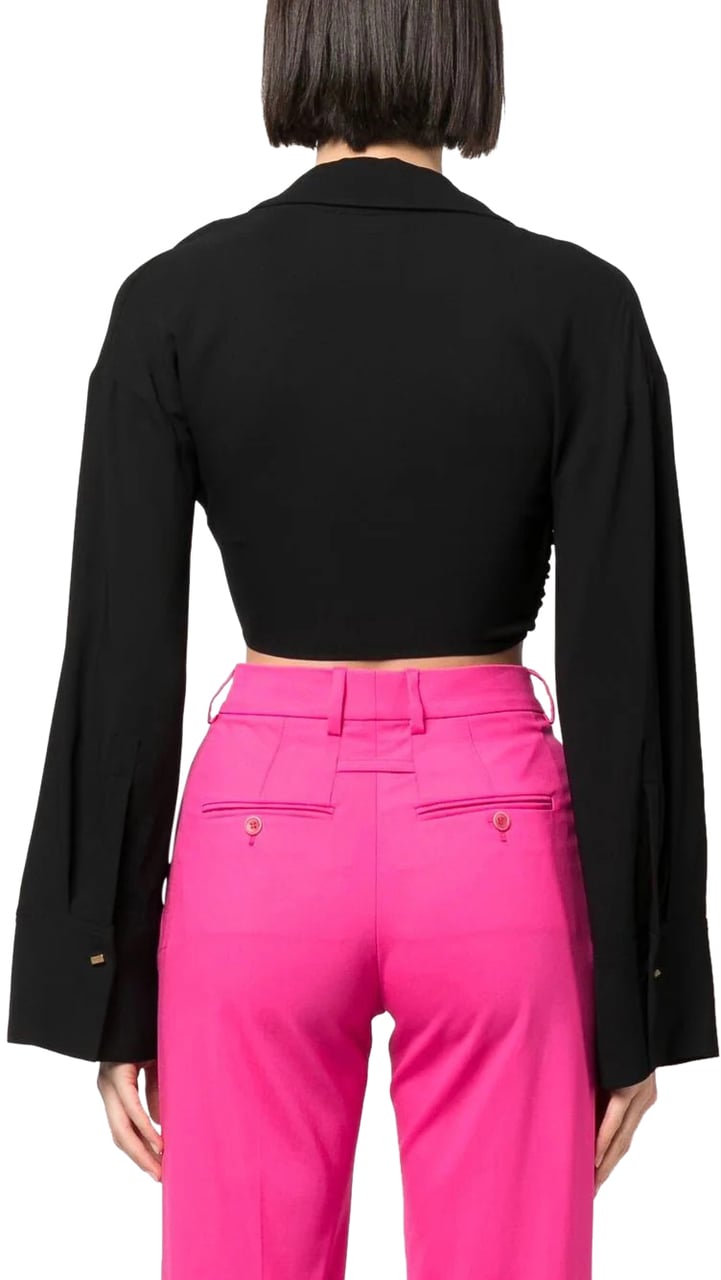 Blumarine blusa black Zwart