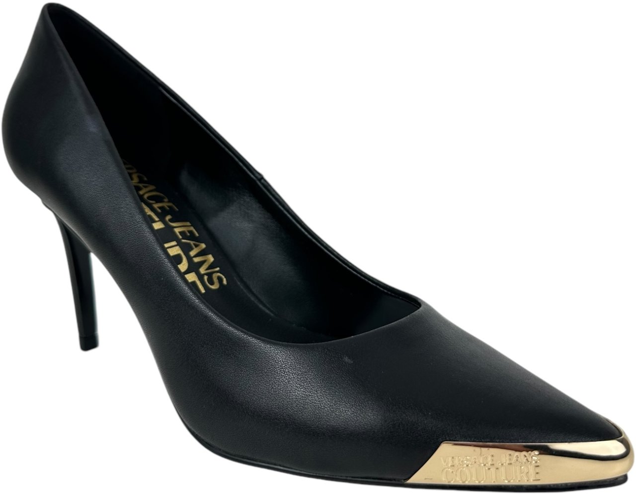 Versace Jeans Couture High Heel Shoes Black Zwart