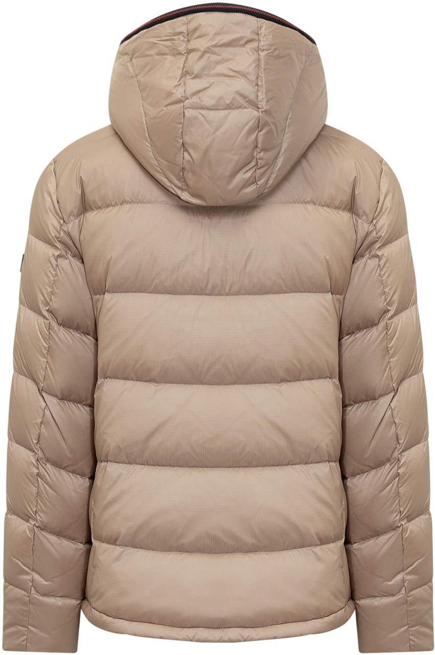 Peuterey Light nylon ripstop down jacket 'Honova NR 02' Bruin