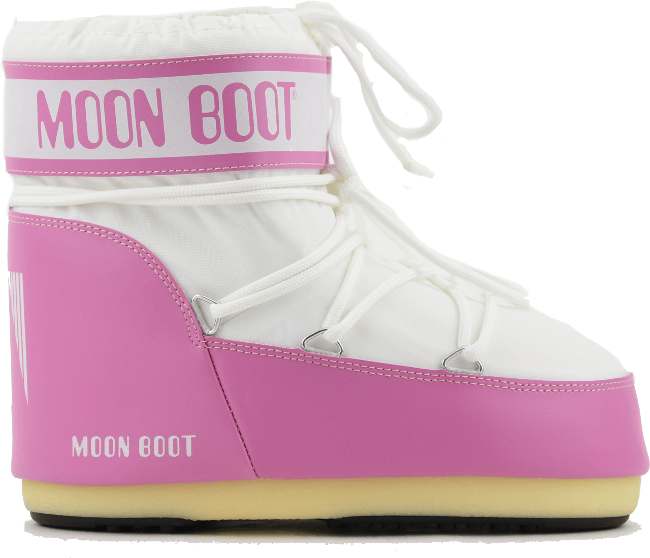 Moon Boot Moonboot Icon Low Nylon Pink White Roze