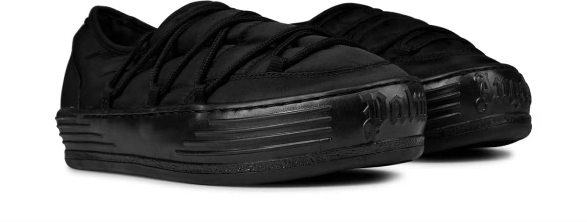Palm Angels Snow Puffed Logo Sneakers Zwart