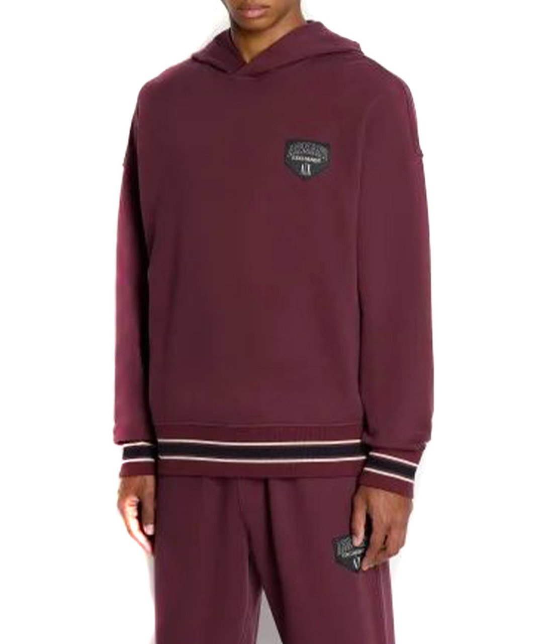Armani Exchange Sweatshirt Maroon Maroon