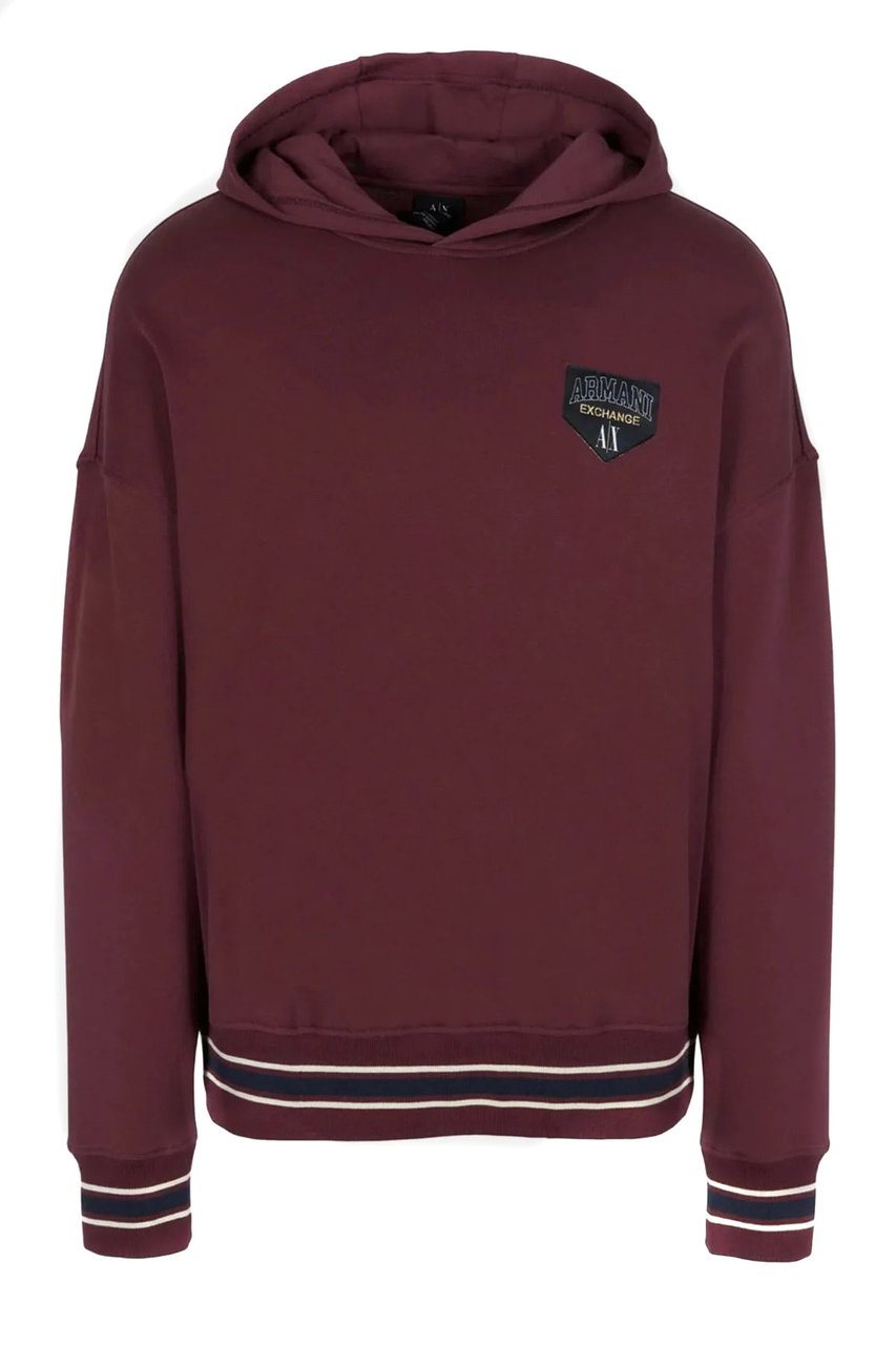 Armani Exchange Sweatshirt Maroon Maroon