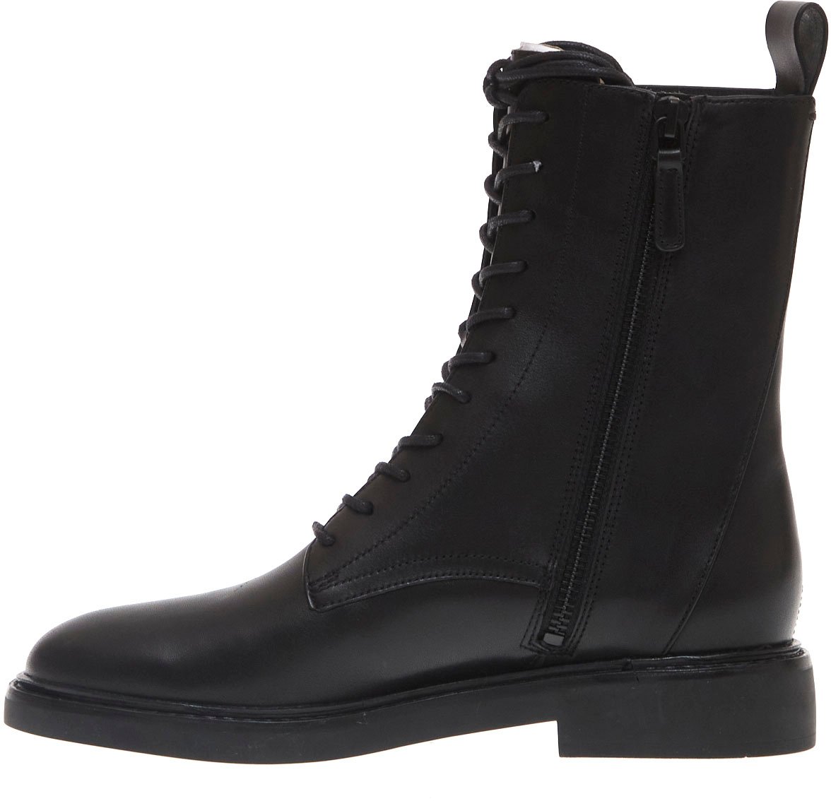 Tory Burch Anfibio Pelle Nera Con Logo Zwart
