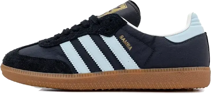 Adidas Samba OG Carbon Almost Blue Gum Blauw