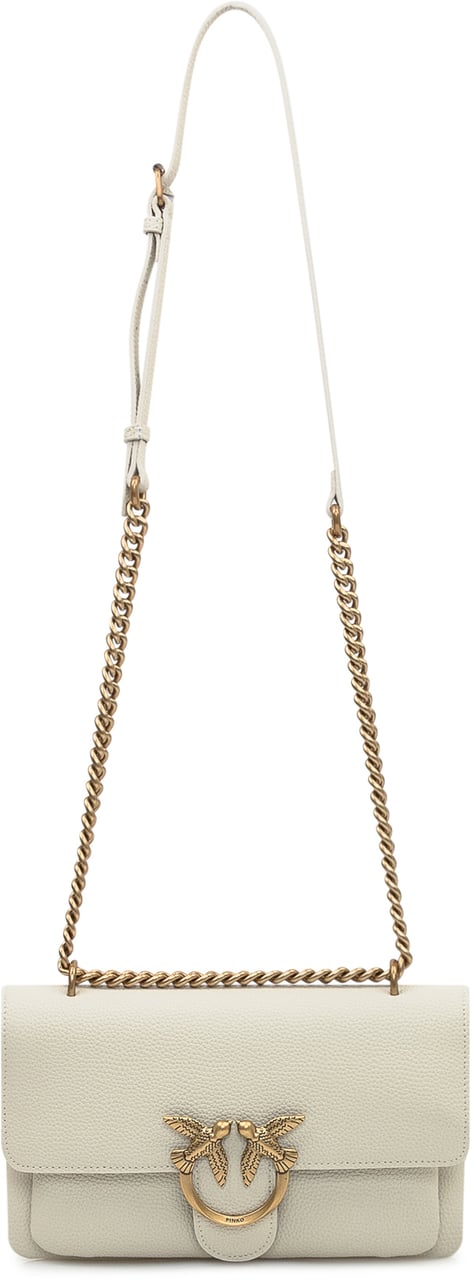 Pinko Bags Bianco Setaantique Gold Goud