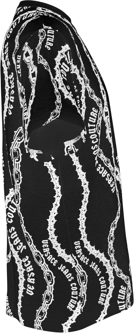 Versace Jeans Couture T-Shirts And Polos Black Zwart