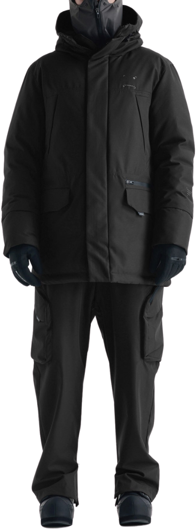 Krakatau Qm485 Marcasite Snorkel Parka Zwart