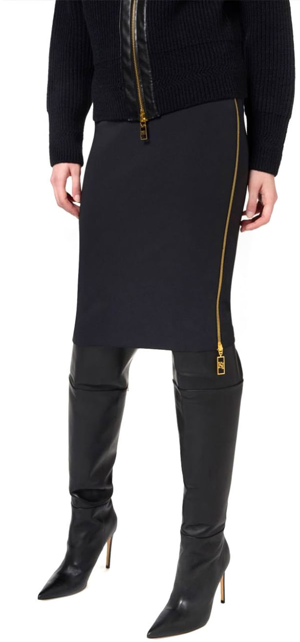 Elisabetta Franchi Skirts Black Zwart