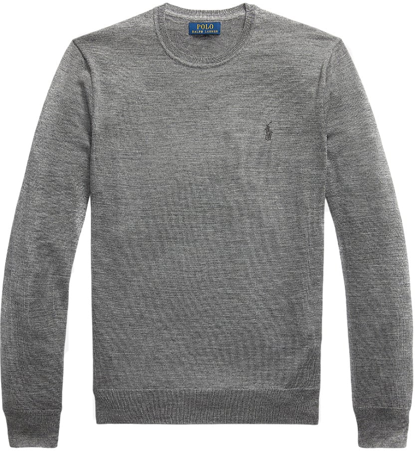 Ralph Lauren Slim fit knit sweater Grijs
