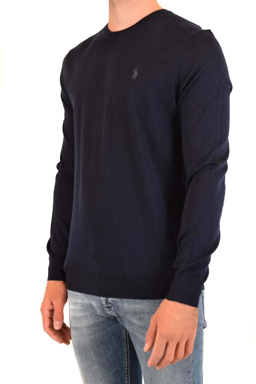 Ralph Lauren Slim fit knit sweater Blauw