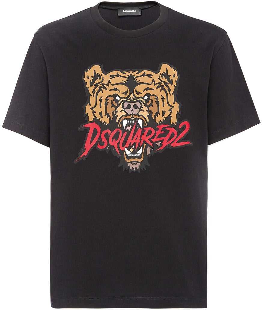 Dsquared2 T-shirts And Polos Black Zwart