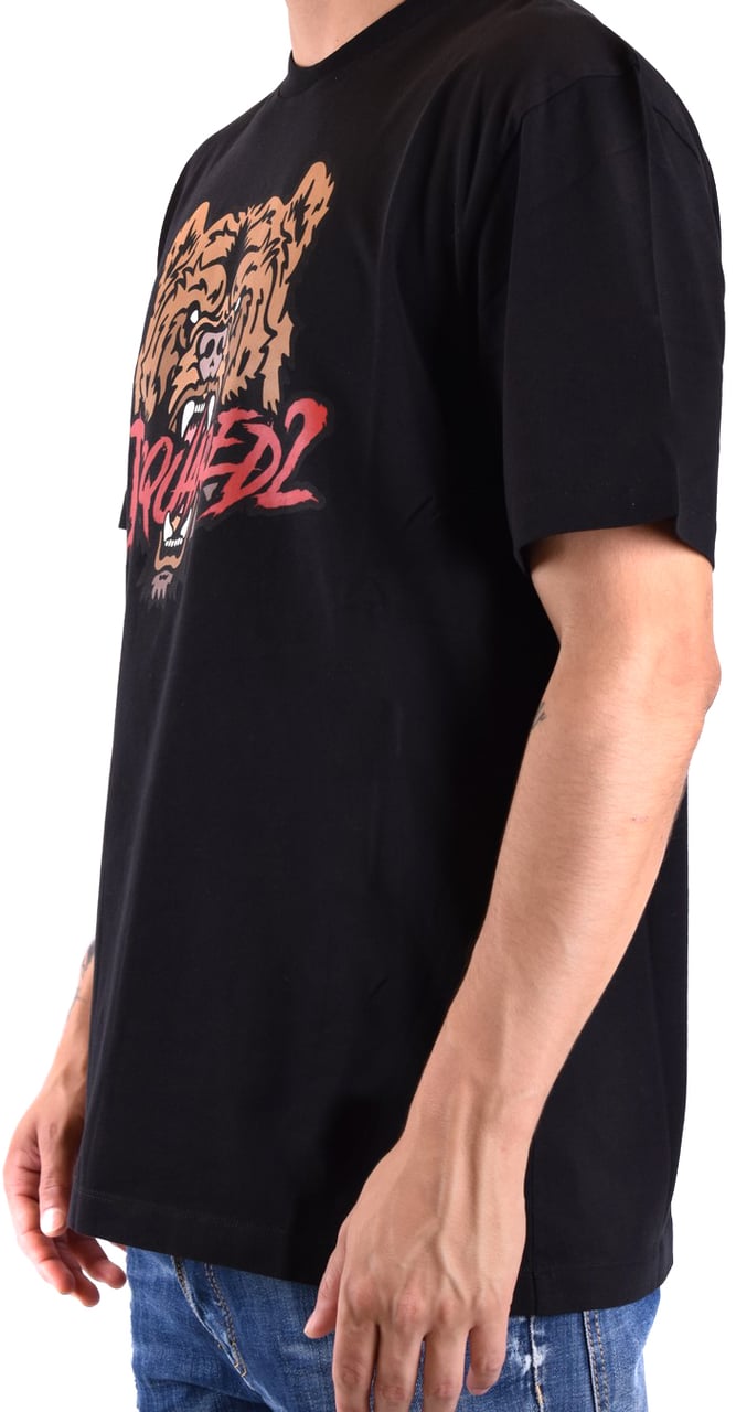 Dsquared2 T-shirts And Polos Black Zwart