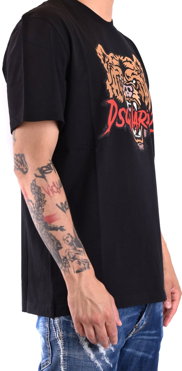 Dsquared2 T-shirts And Polos Black Zwart