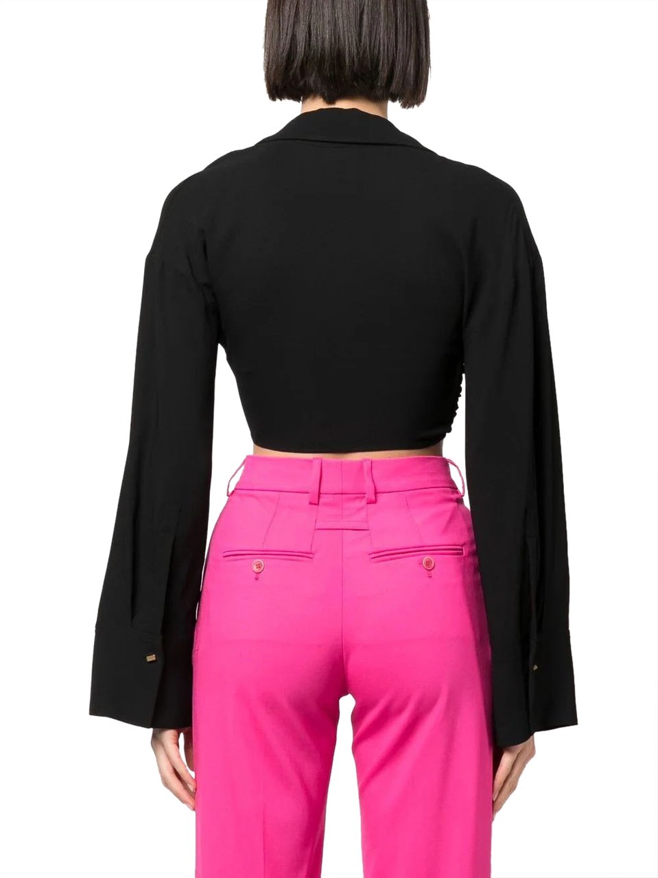 Blumarine blusa black Zwart